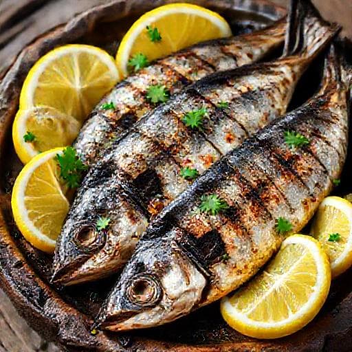 Classic Grilled Sardines (Сафрид на скара)