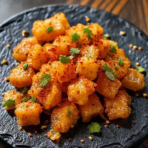Spicy Fried Fish Roe with Garlic