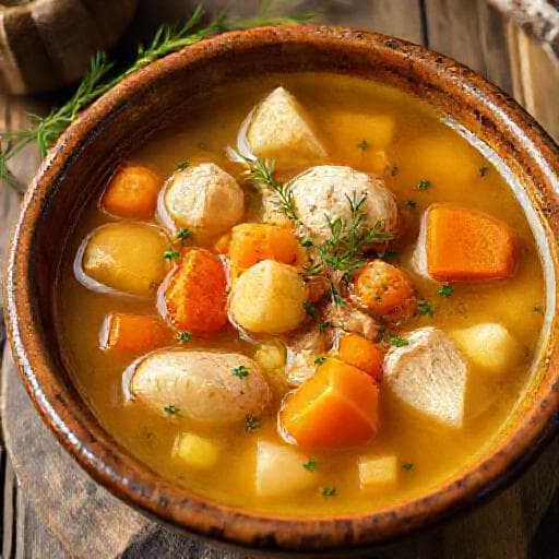 Traditional Chicken Soup (Kurkudena Chorba)