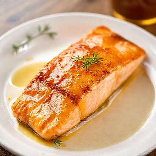 Classic Salmon with Honey and Mustard Glaze
