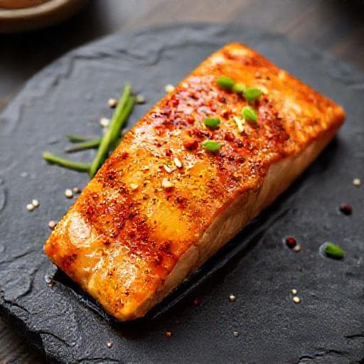 Spicy Honey Mustard Salmon with Ginger