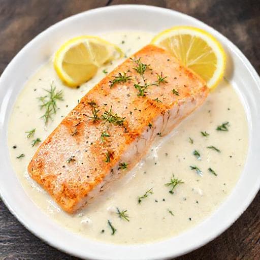 Classic Salmon in Cream Sauce (Сьомга в сметанов сос)