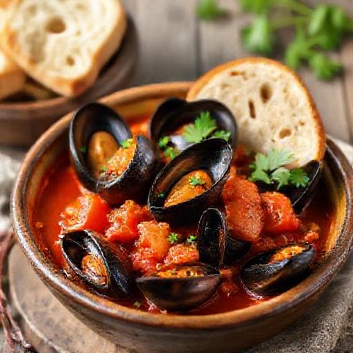 Classic Mussels in Tomato Sauce (Миди с доматен сос)