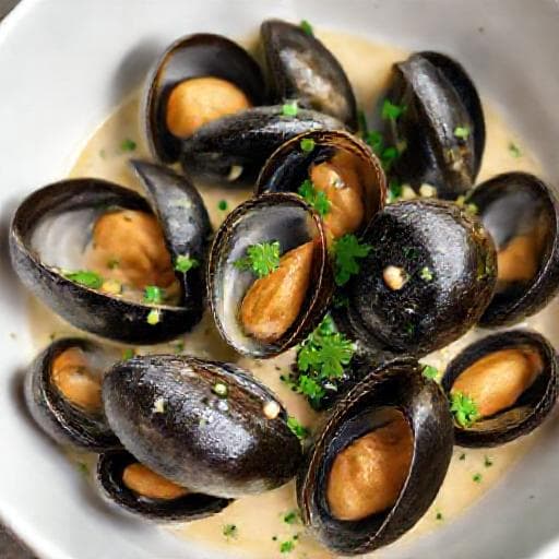 Quick Mussels in Cream Sauce