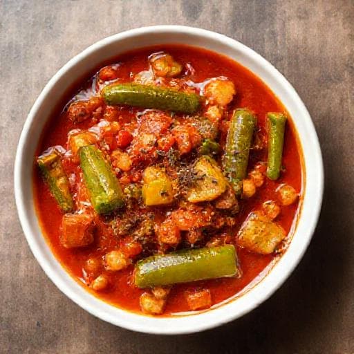 Quick Bamya Yahnia (Speedy Okra Stew)