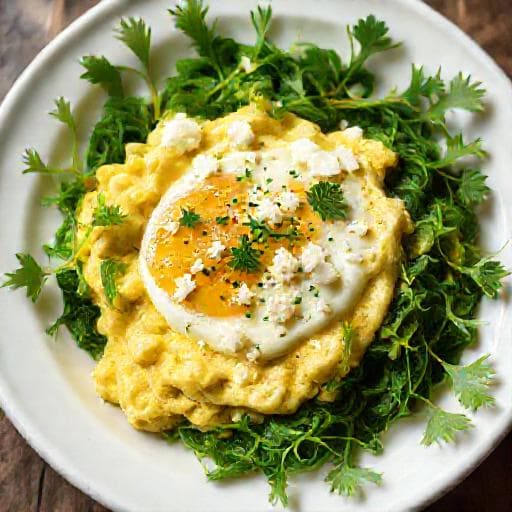 Traditional Nettle with Eggs and Sirene (Коприва с яйца и сирене)
