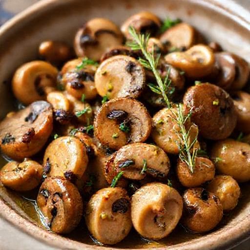 Mushroom Medley in Garlic-Herb Butter