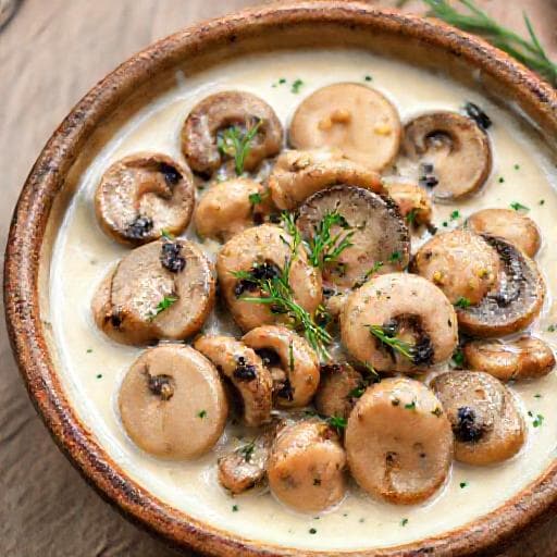 Classic Mushrooms in Cream Sauce (Гъби в сметанов сос)