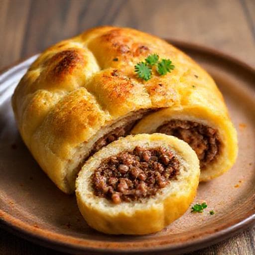 Classic Kartofleno Rulo s Kayma (Potato Roll with Minced Meat)