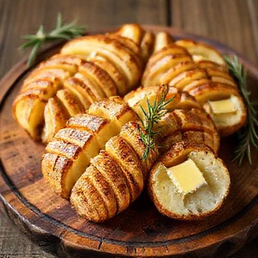 Classic Hasselback Potatoes