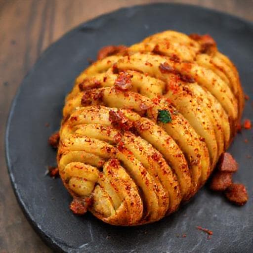 Spicy Chorizo Hasselback Potatoes