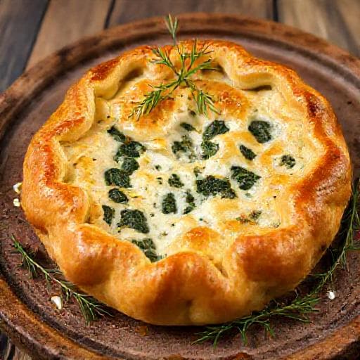 Prosenik със сирене with Herbs and Spinach (Regional Twist)