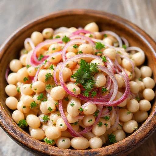 Classic White Bean and Onion Salad (Салата от бял боб и лук)