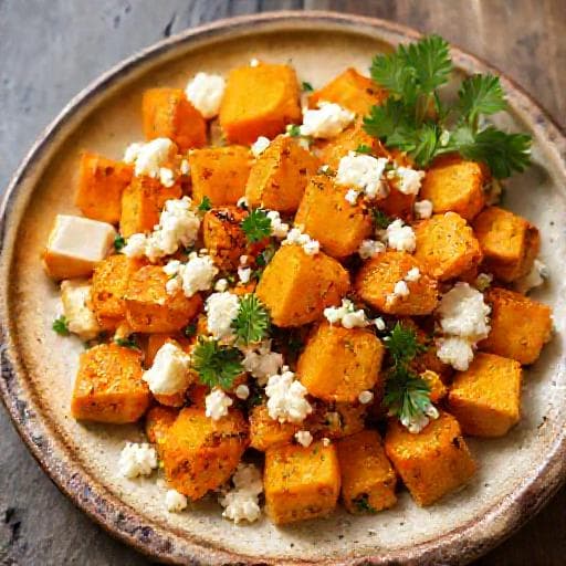 Classic Baked Pumpkin and Feta Salad
