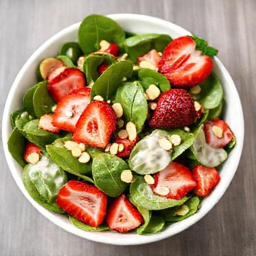 Classic Spinach and Strawberry Salad