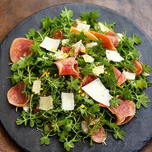 Arugula Salad with Parmesan, Prosciutto, and Lemon Vinaigrette