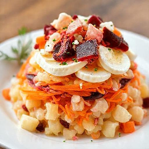 Herring Under a Fur Coat (Selyodka pod Shuboy) - Potato Layer