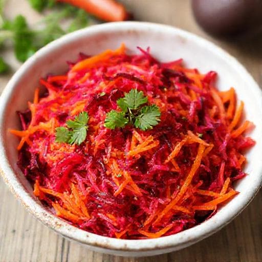 Classic Beetroot and Carrot Salad (Салата с ряпа и моркови)