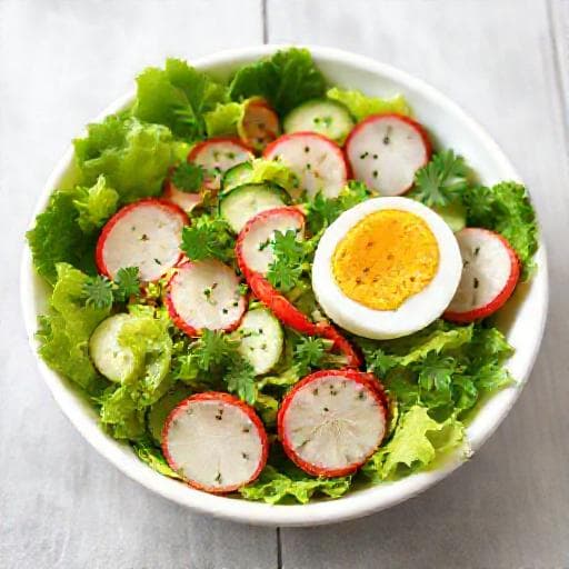 Classic Green Salad with Egg