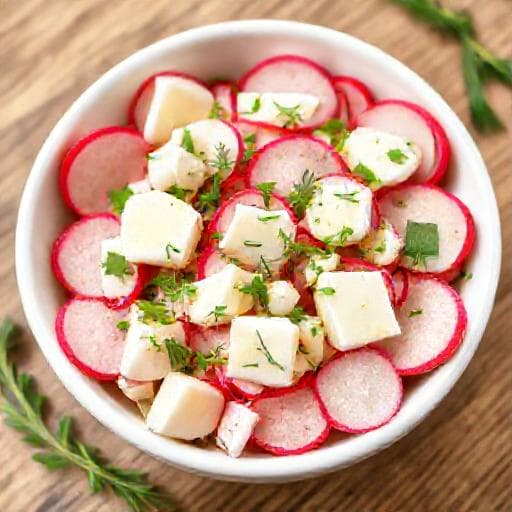 Classic Spring Radish and Egg Salad (Пролетна салата с репички и яйце)