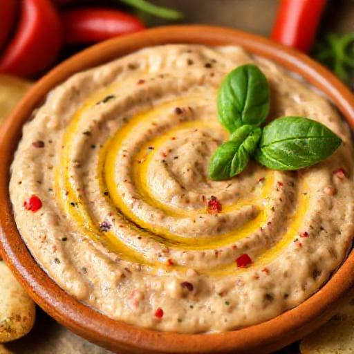 White Bean and Roasted Red Pepper Dip