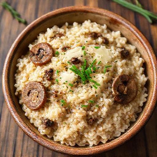 Quick Mushroom Risotto