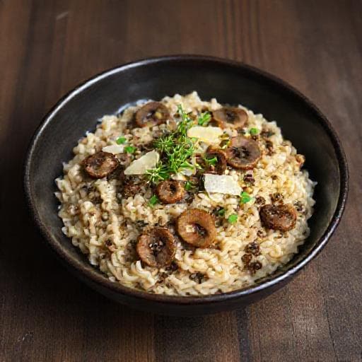 Wild Mushroom Risotto with Truffle Oil