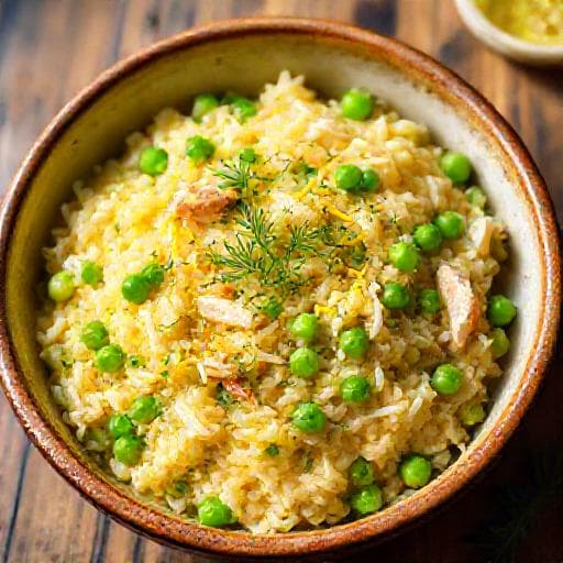 Quick Lemon Herb Chicken Risotto