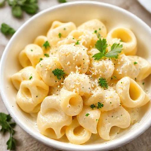 Classic Tortellini with Cream Sauce