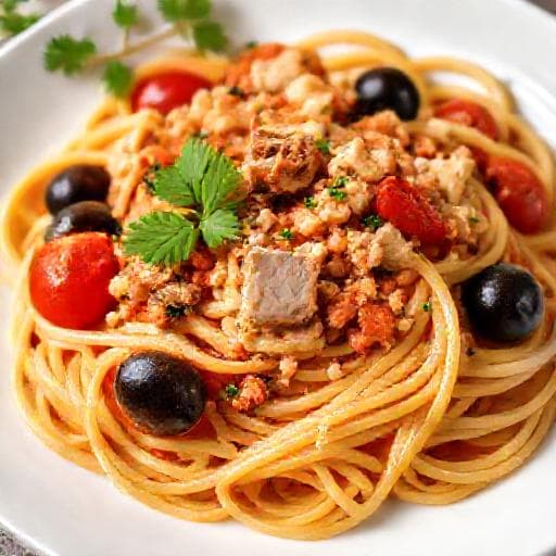 Classic Pasta with Tuna and Olives