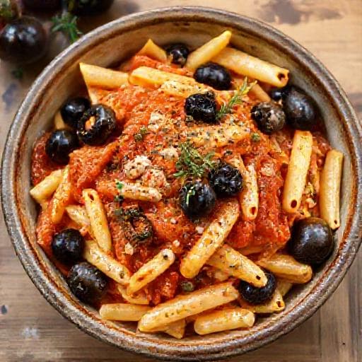 Quick Tuna and Olive Pasta