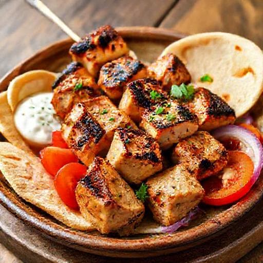 Classic Greek Chicken Souvlaki