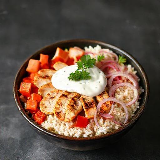 Quick Chicken Gyro Bowl