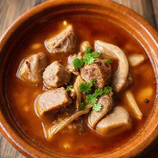 Pacha Chorba with Tripe (Regional Variation)