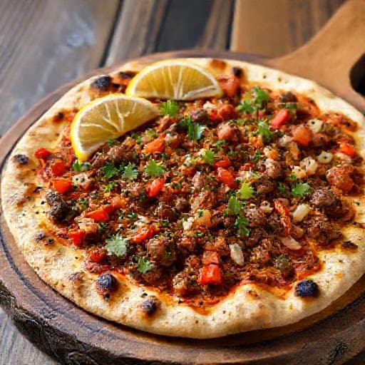 Traditional Lahmacun