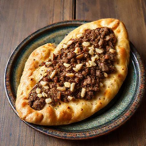 Pide with Spiced Lamb and Pine Nuts