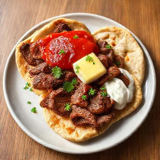 Quick Iskender Kebab (Simplified)