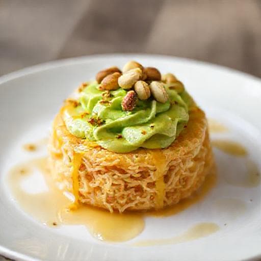 Künefe with Pistachio Cream