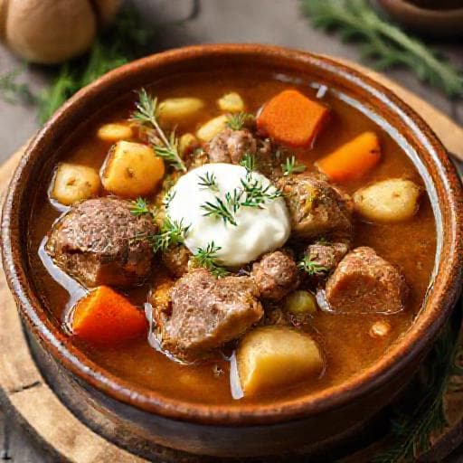 Traditional Bulgarian Lamb Soup (Agnеshka Chorba)