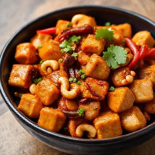 Kung Pao Tofu with Cashews