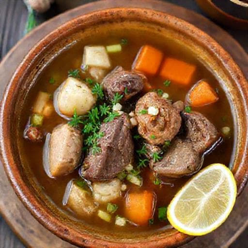 Traditional Bulgarian Lamb's Offal Soup (Chorba ot Agneshki Drebholii)
