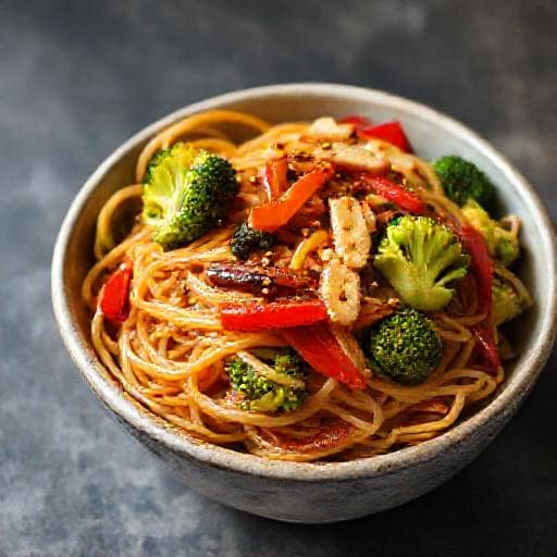 Quick Japchae-style Noodles