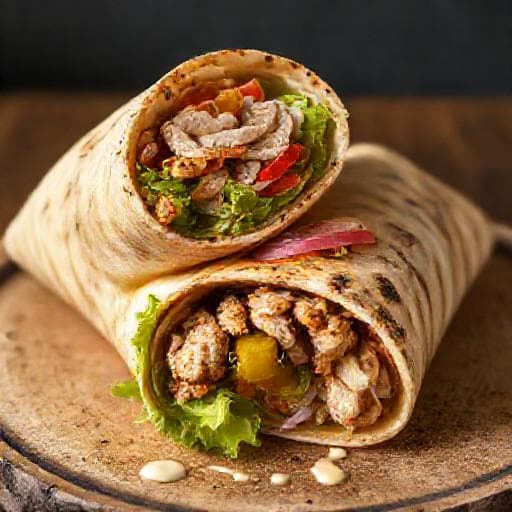 Classic Chicken Shawarma Wrap