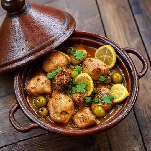 Classic Moroccan Chicken Tagine with Preserved Lemons and Olives