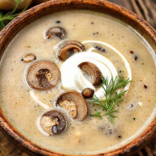 Traditional Mushroom Soup (Chorba ot Manatarki)