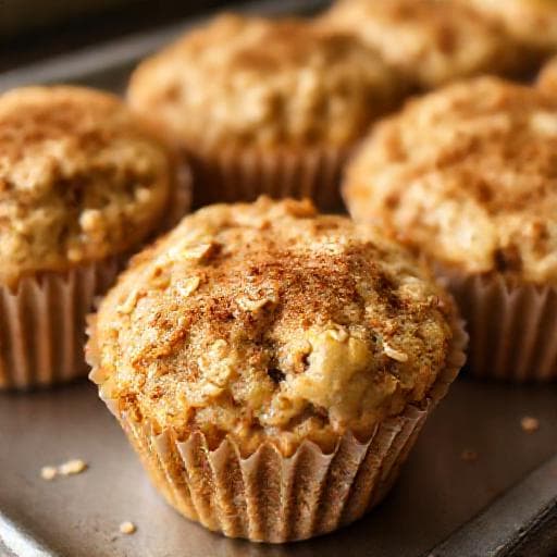 Quick Banana Baked Oatmeal Cups
