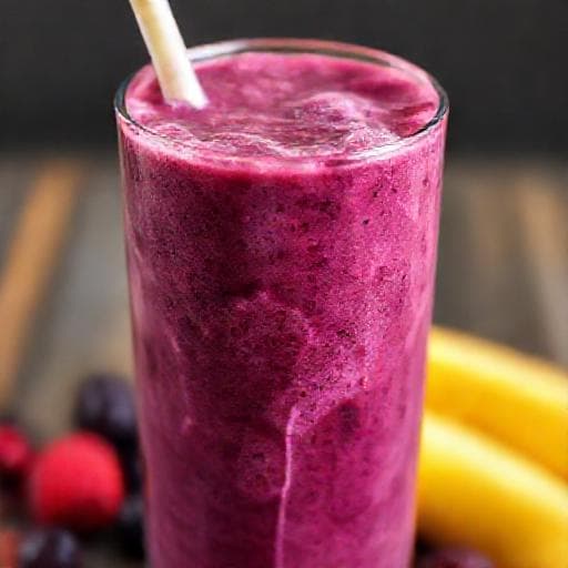 Quick Banana Berry Smoothie