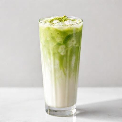 Iced Matcha Latte with Coconut Milk