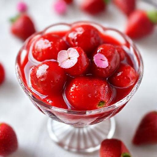 Strawberry 'Slatko' with Rosewater