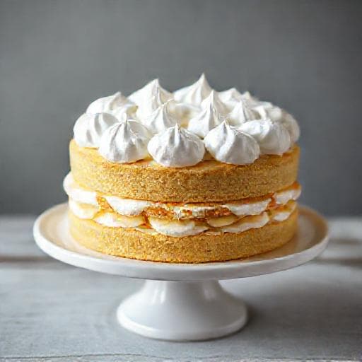 Traditional Bulgarian 'Byala Nedelya' (White Sunday) Cake